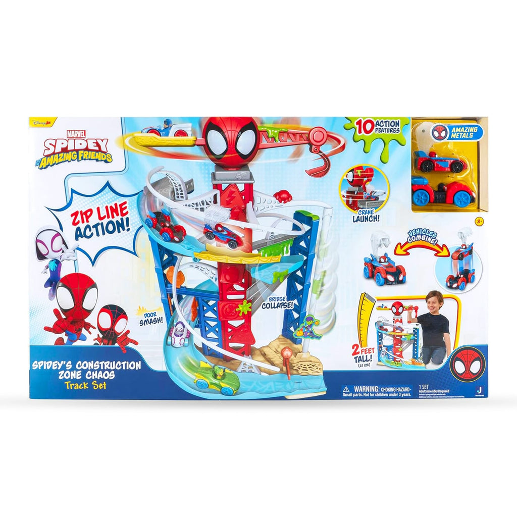 Spidey and His Amazing Friends Spidey's Construction Zone Chaos Track Set, product image 7