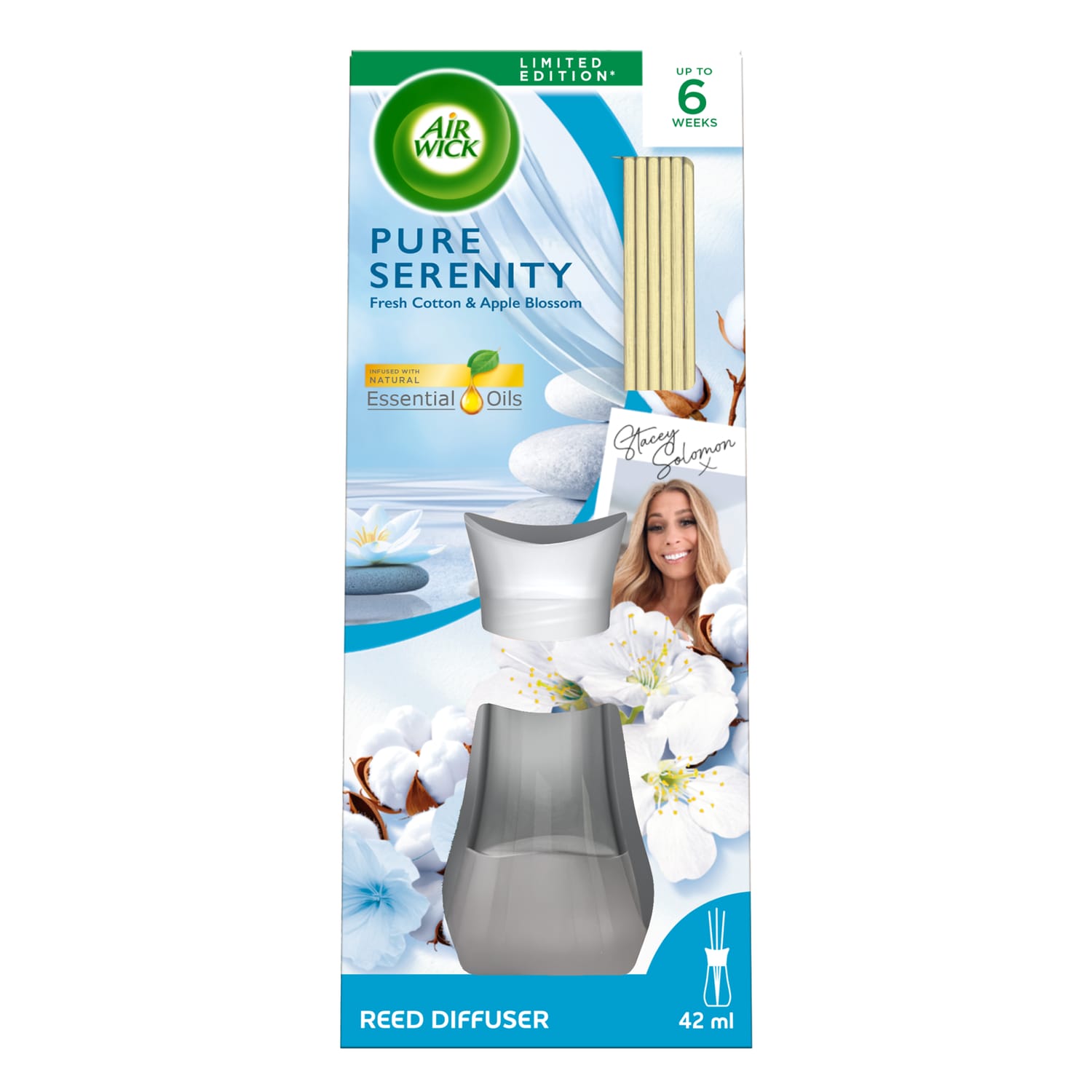Air Wick Pure Serenity Essential Oils Reeds Diffuser 42ml