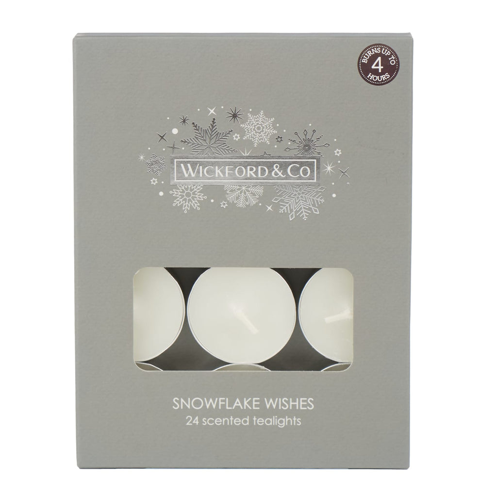 Wickford & Co Scented Tealights 24 Pack - Snowflake Wishes, product image 2