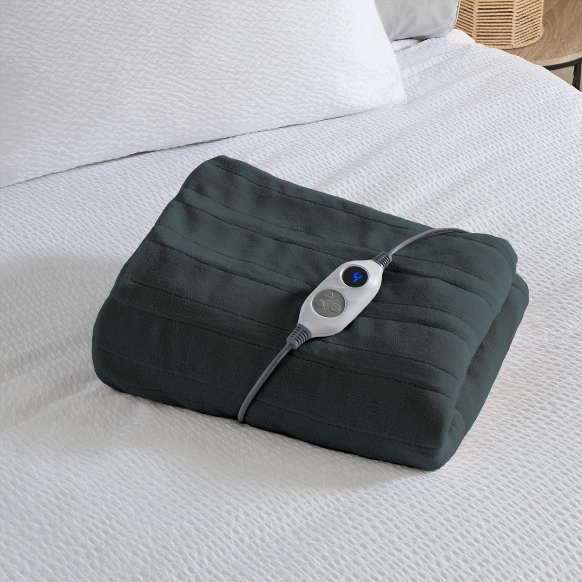 Electric Heated Throw - Grey