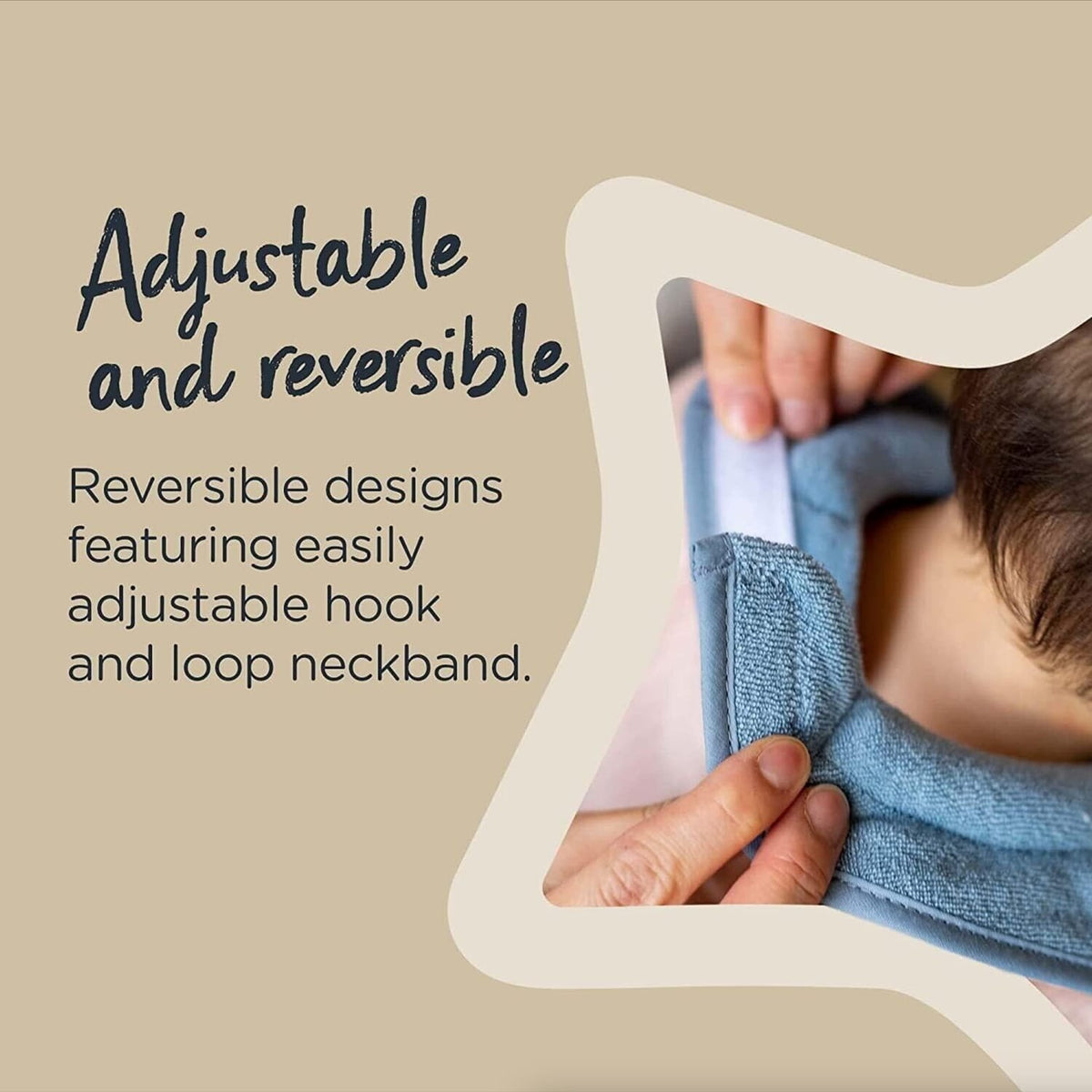 Tommee Tippee ComfeeFit Milk Feeding Bibs 0m+ Reversible x2, product image 6