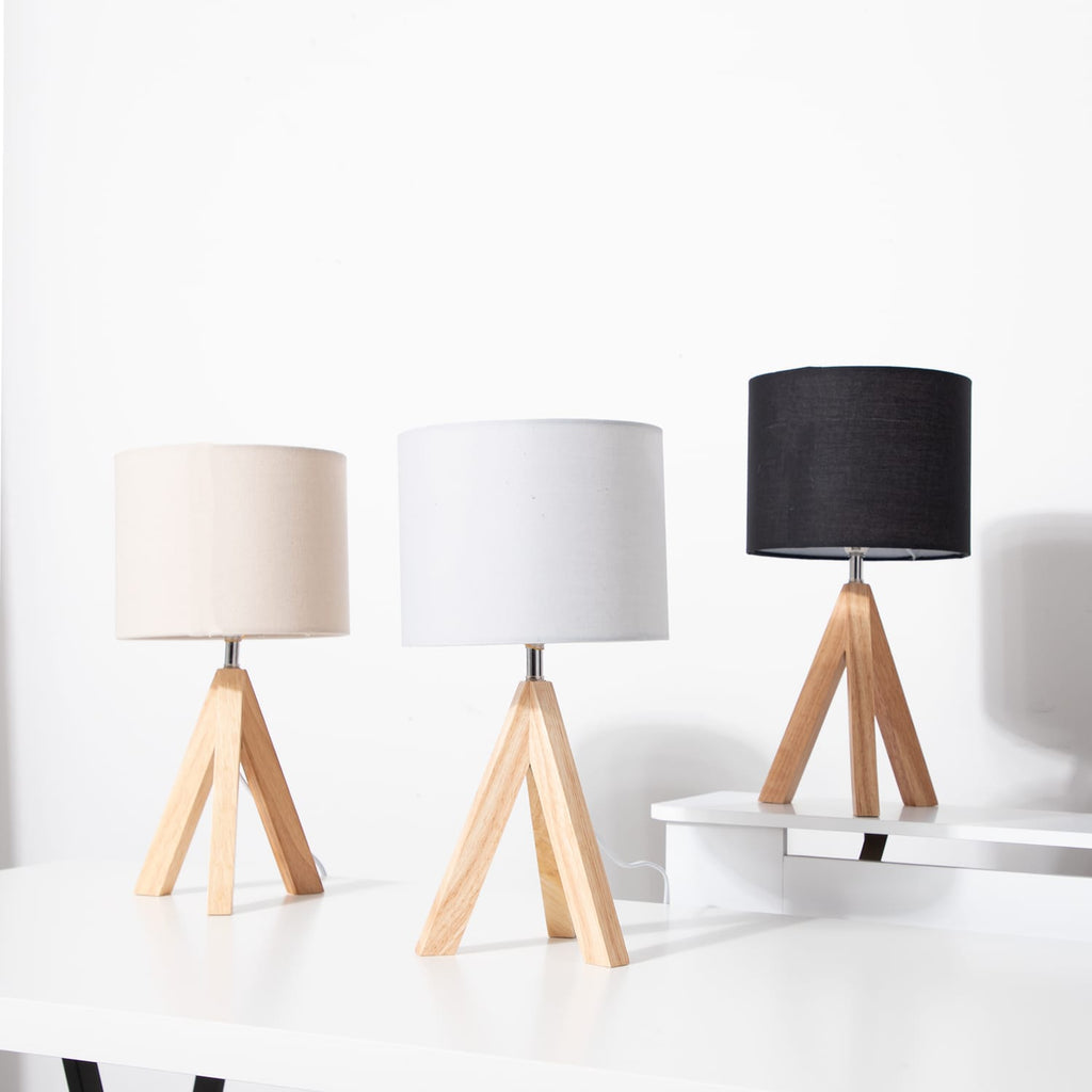 Home Collections Wood Tripod Table Lamp - Beige, product image 2