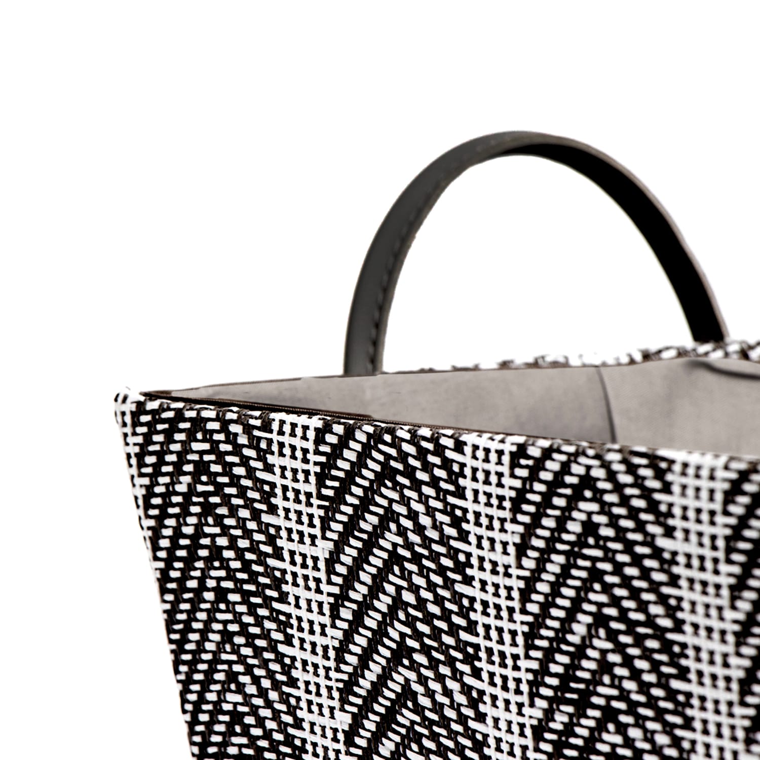 Home Collections Foldable Fabric Storage Basket With Handle Chevron - Black, product image 2