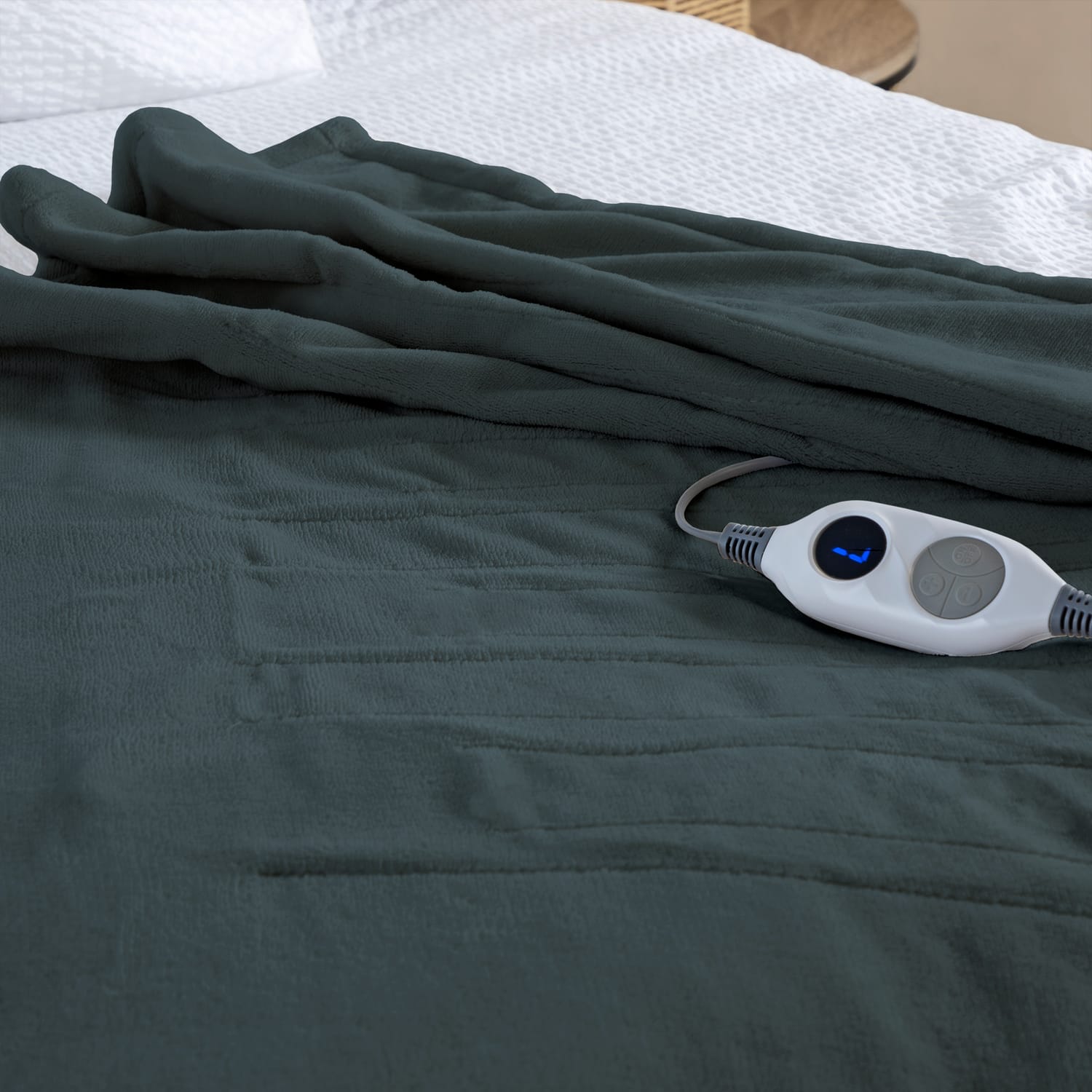 Electric Heated Throw - Grey, product image 3