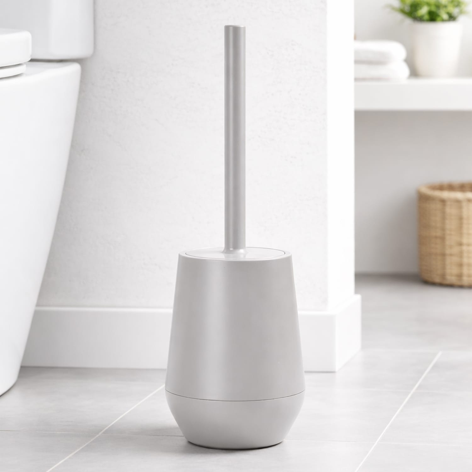 Bath Plastic Toilet Brush & Holder, product image 7