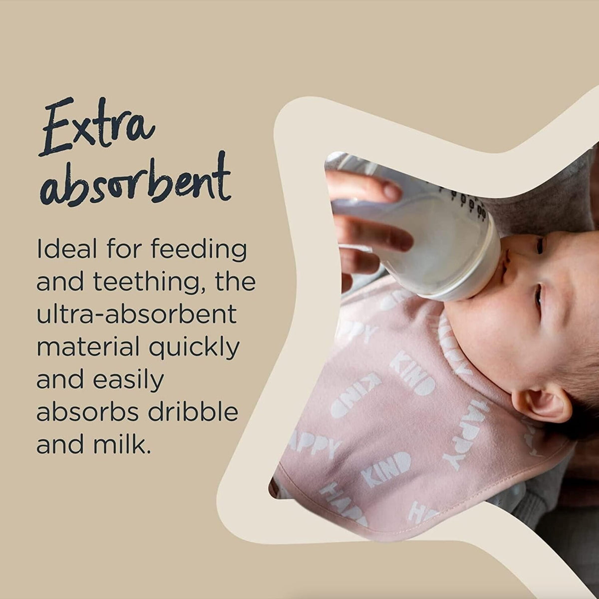 Tommee Tippee ComfeeFit Milk Feeding Bibs 0m+ Reversible x2, product image 10