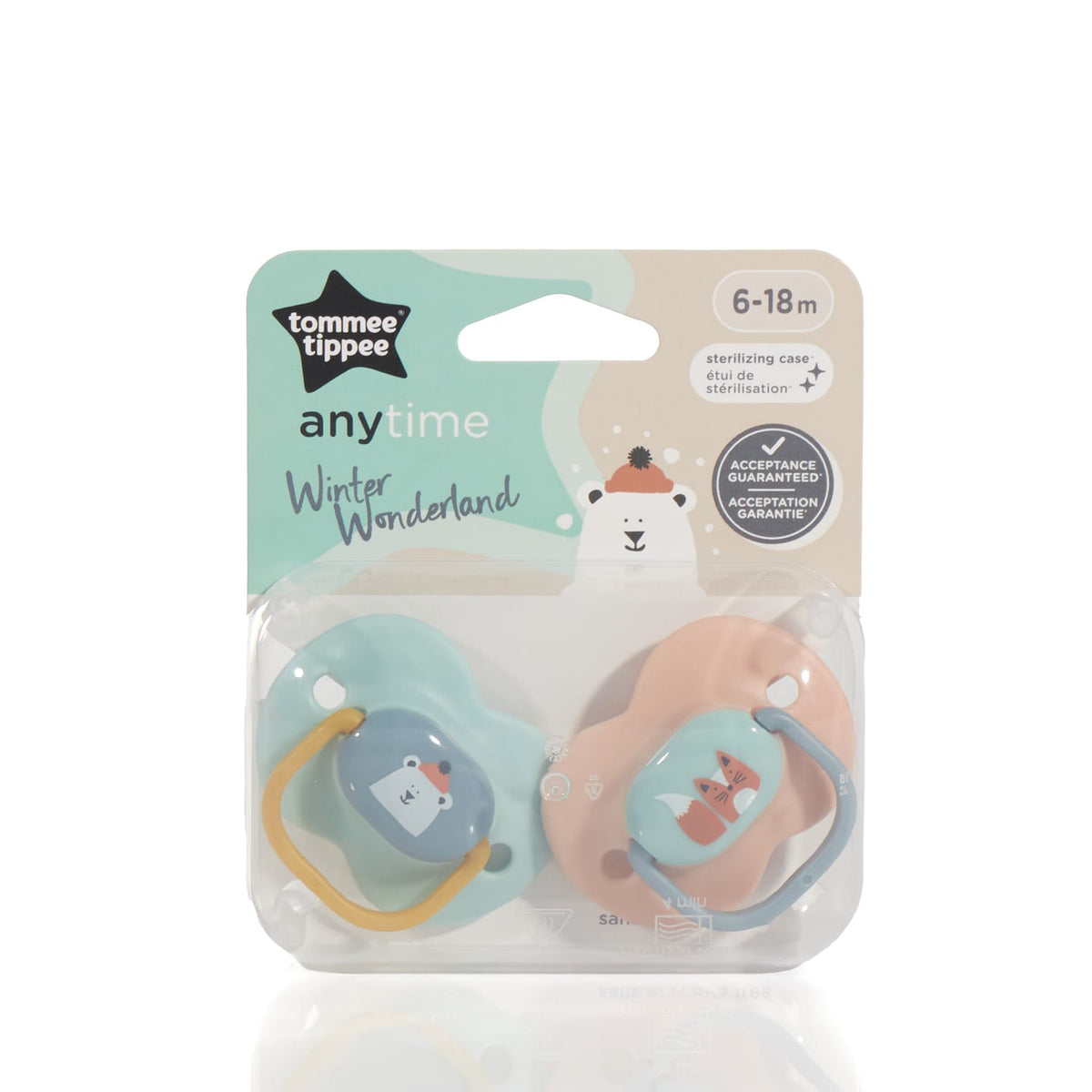 Tommee Tippee Any Time Winter Wonderland Soother 6-18m