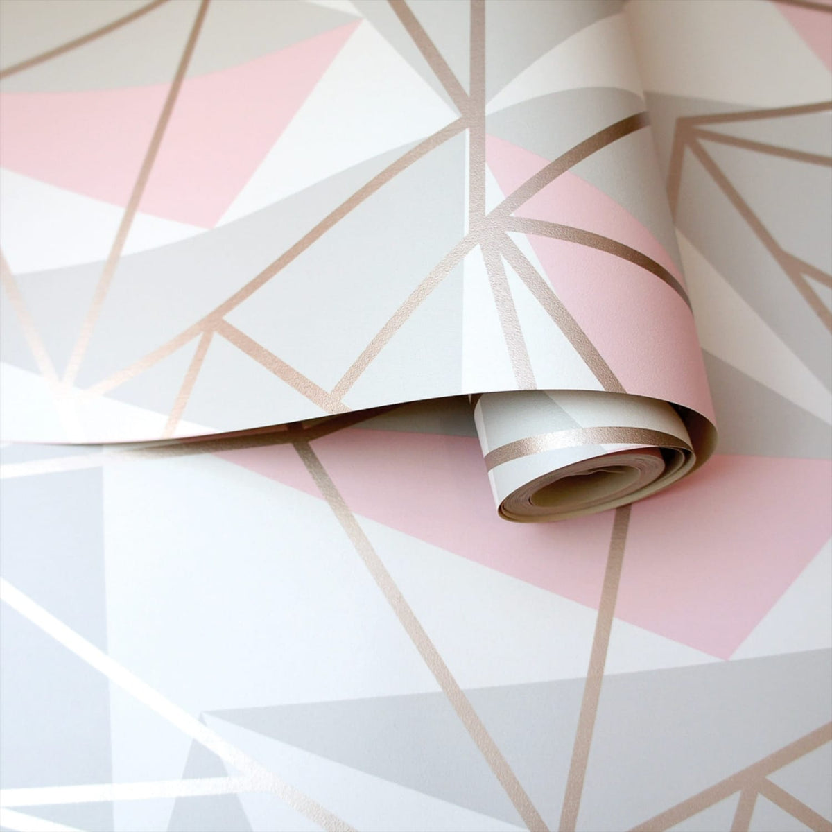 K2 Feature Wallpapers Metallic Shard 60326 - Pink/Grey, product image 2