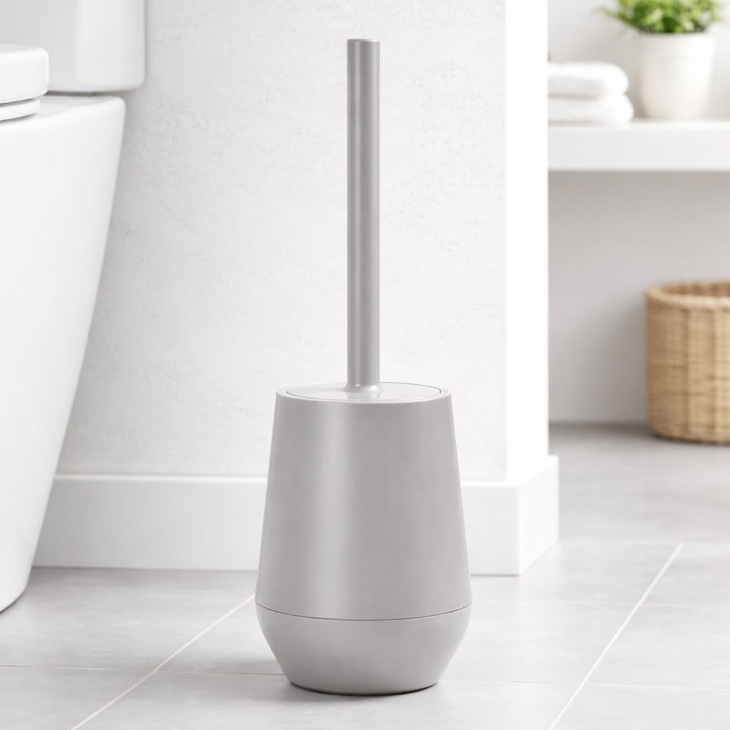 Bath Plastic Toilet Brush & Holder, product image 3